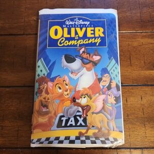 Oliver and Company (VHS, 1996) Disney Used Clam Shell Case Rated G